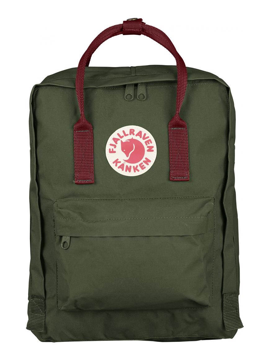 Рюкзак Fjallraven Kanken Forest Green/Ox Red (1004-23510.660-326)