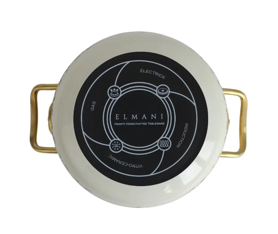 Каструля емальована BUTTERFLY Elmani з кришкою 2,1 л 16 см (763-027) - фото 2