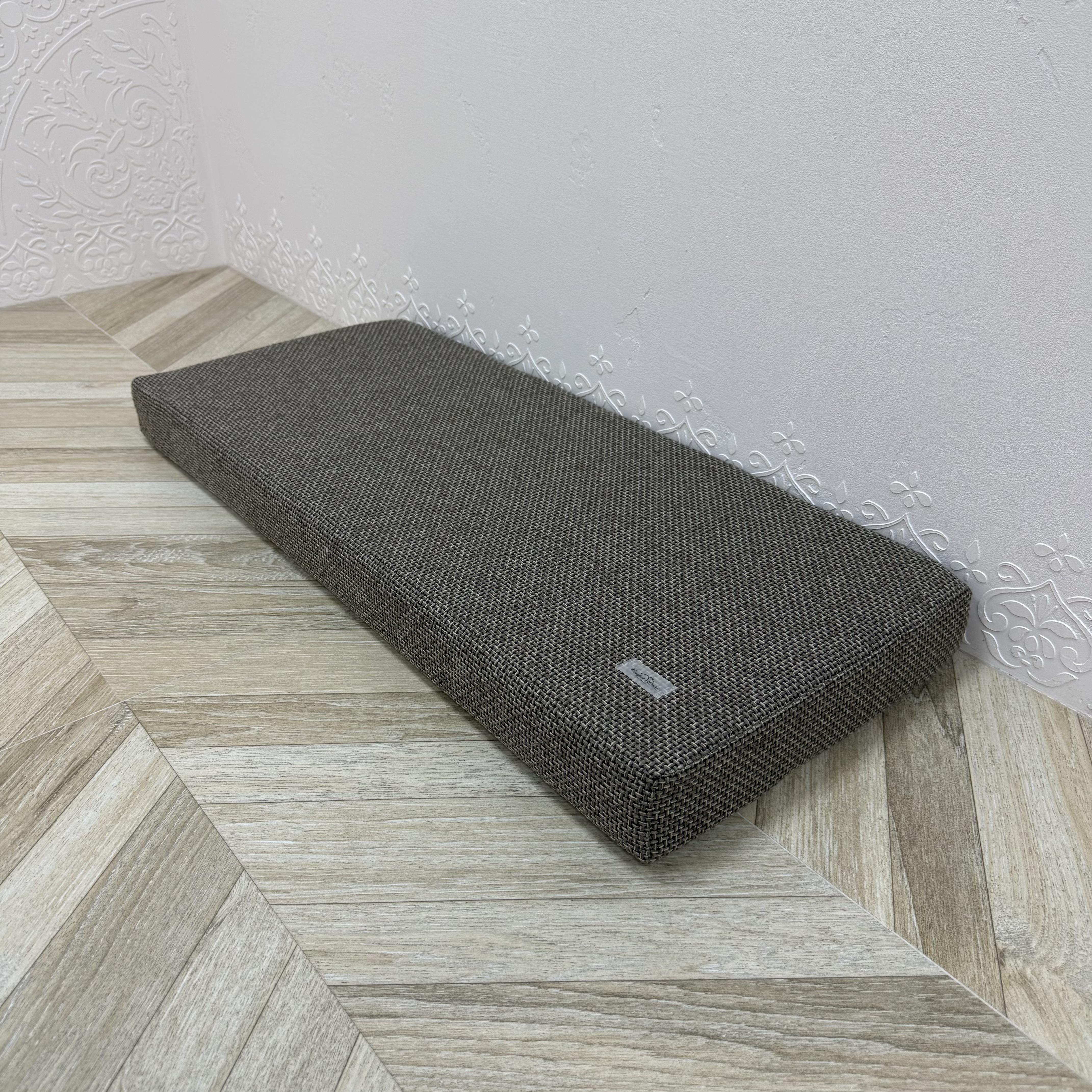 Матрас Comfort Home на подоконник/каркасы/поддоны/садовая мебель рогожка 120х40х5 см