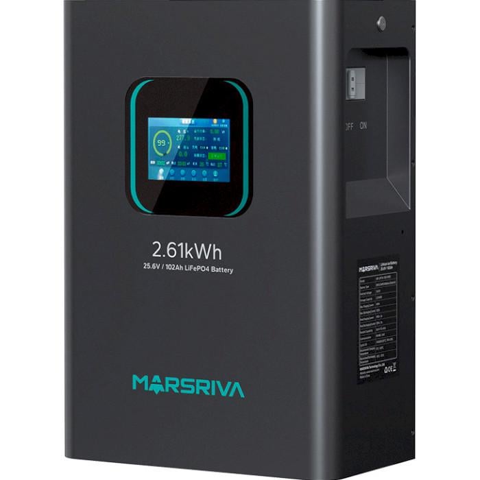 Аккумуляторная батарея Marsriva LiFePO4 24 В 100 Ач (MR-LFP24-100-WMD)