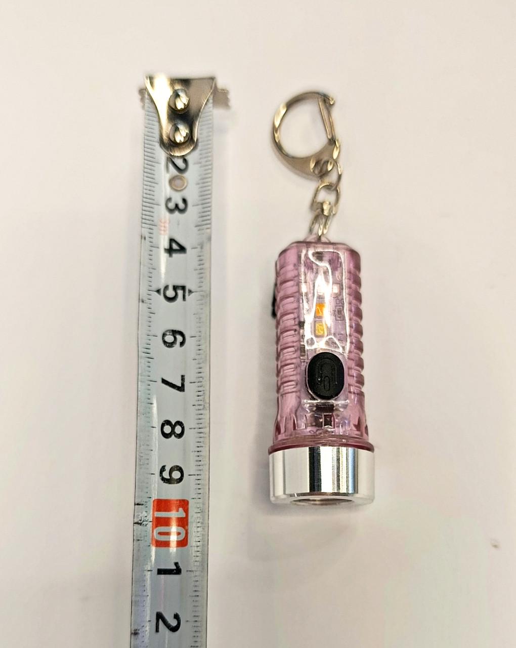 Фонарик LED мини Розовый - фото 2