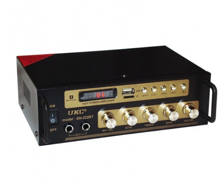 Усилитель звука UKC SN-222 BT 2-х канальный Bluetooth USB FM пульт (4841) - фото 3 Усилитель звука UKC SN-222 BT 2-х канальный Bluetooth USB FM пульт (4841) - фото 3