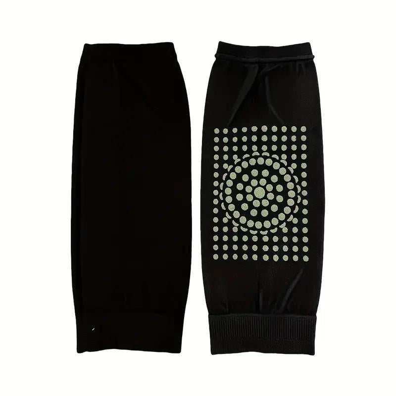 Наколінники зігріваючі з гірським полином One size 2 шт. Чорний (2789190588)