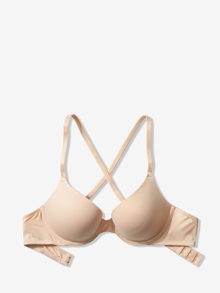 Комплект спідньої білизни Victoria's Secret 380-685 Push-up та сліпи 75D/М Бежевий (25-2) - фото 3