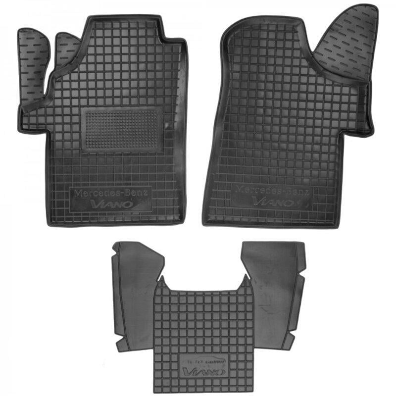 Коврики автомобильные AVTO-Gumm Mercedes-Benz Vito II W639 03-14 (1+1) Черный (12019)