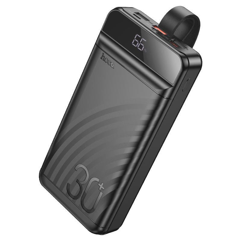 Аккумулятор наружный Hoco J123B Element 22,5W+PD20W fully compatible power bank with digital display 30000mAh Black (34645558)