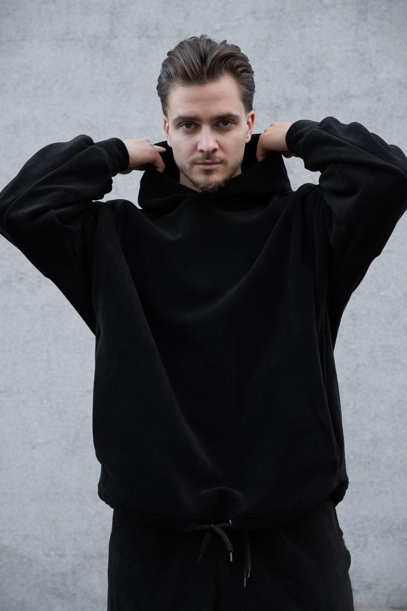 Худи Оверсайз с капюшоном Without Brand Soprano Black (8055980) - фото 3 Худи Оверсайз с капюшоном Without Brand Soprano Black (8055980) - фото 3