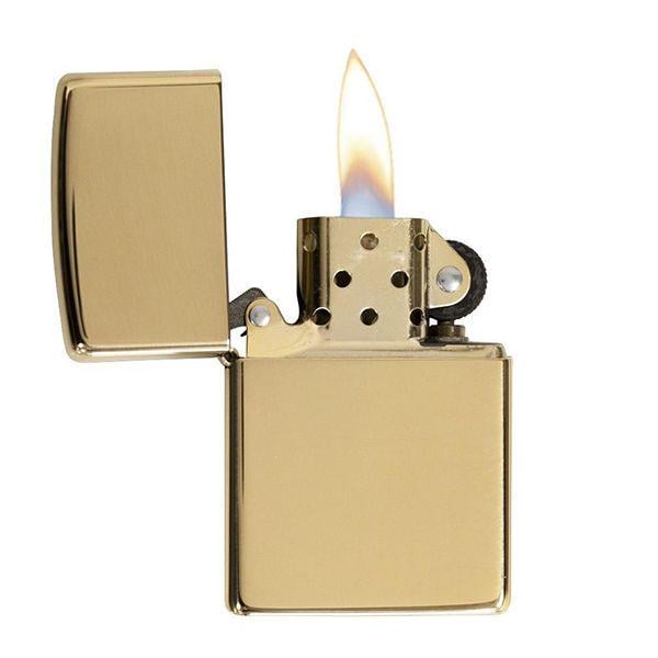 Зажигалка ZIPPO 254B Classic High Polish Brass - фото 2