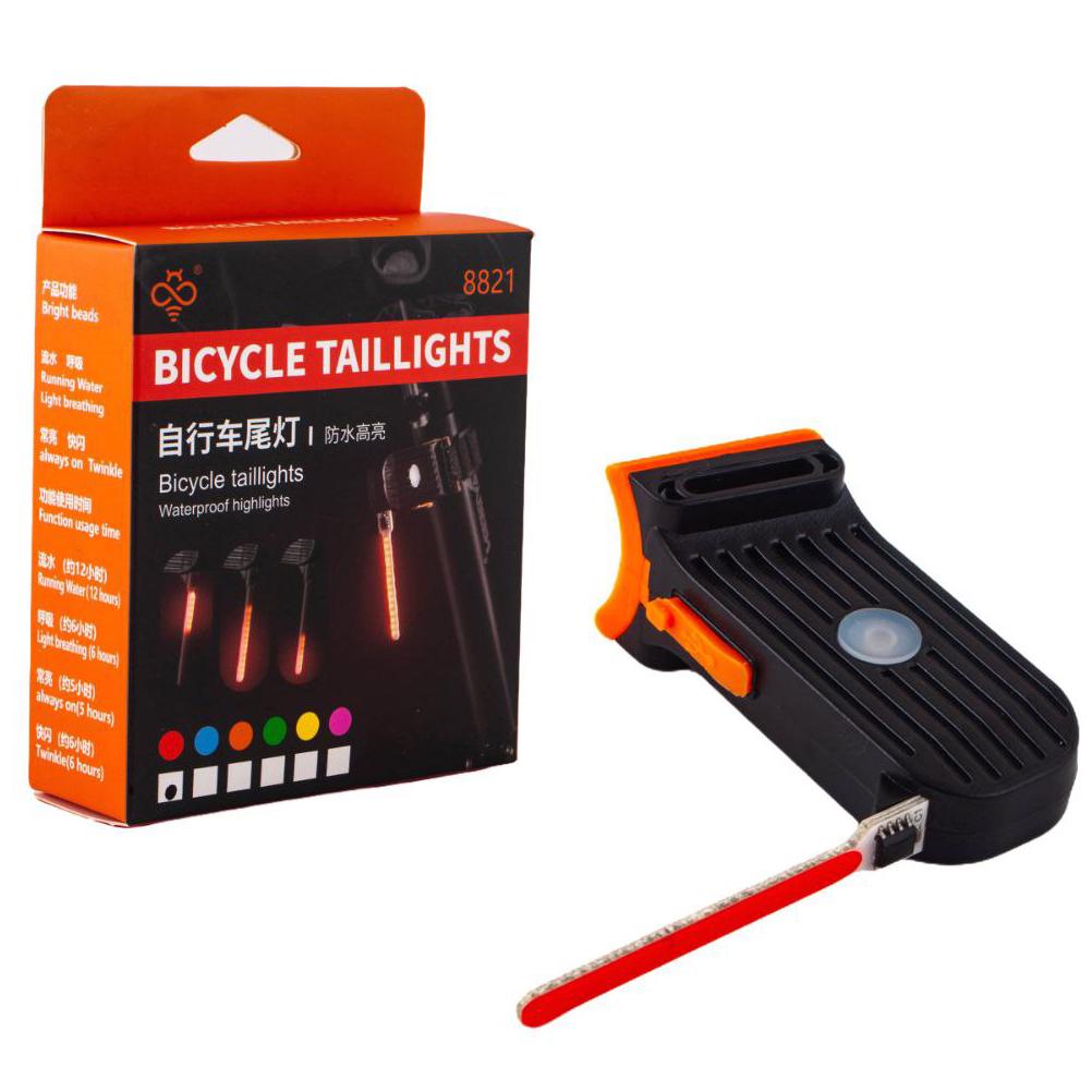 Велофонарь 8821-LED Li-Ion аккумулятор/microUSB