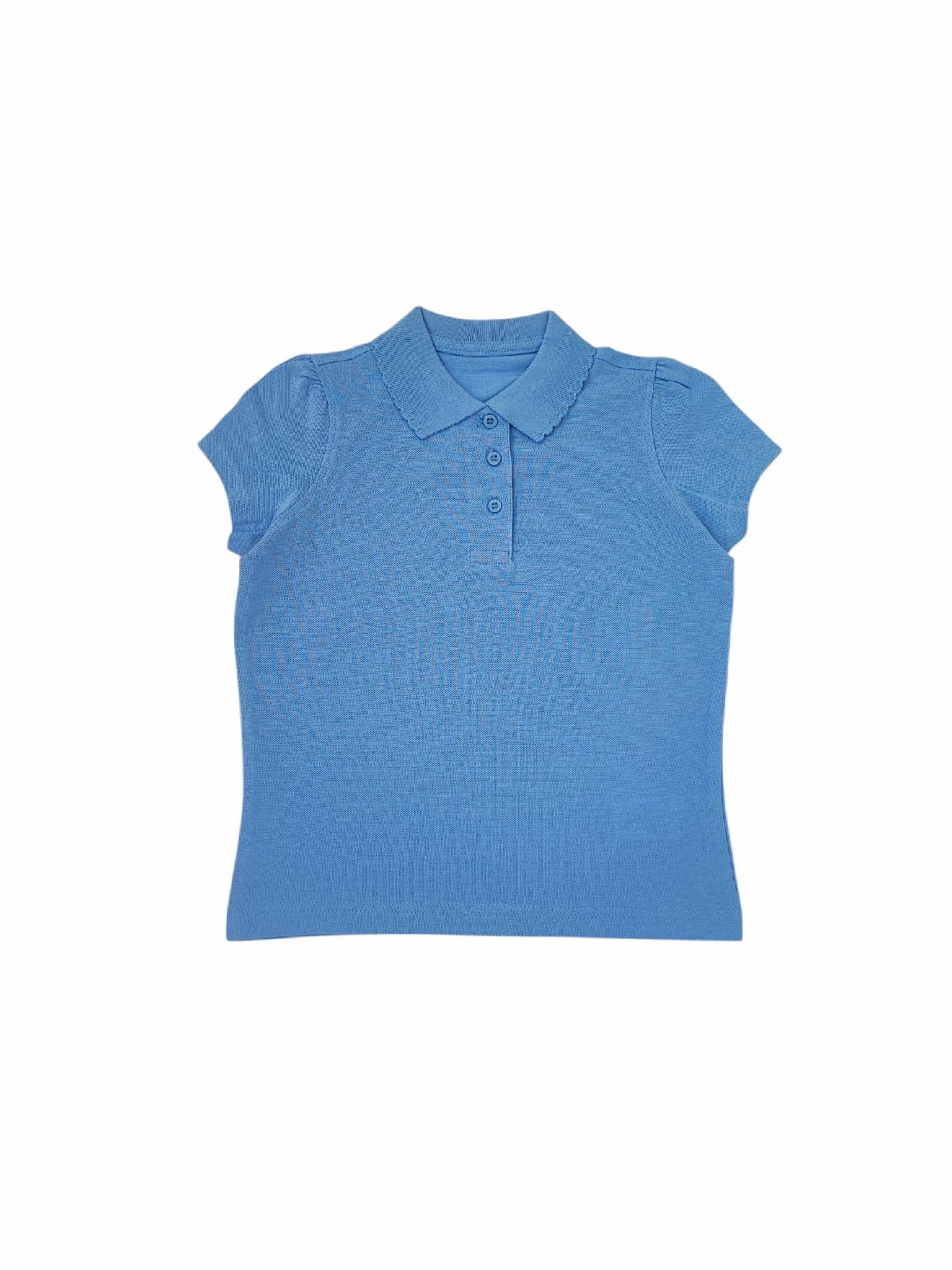 Футболка-поло підліткова для дівчинки George 152-158 см Блакитний (25091710B) Футболка-поло підліткова для дівчинки George 152-158 см Блакитний (25091710B)