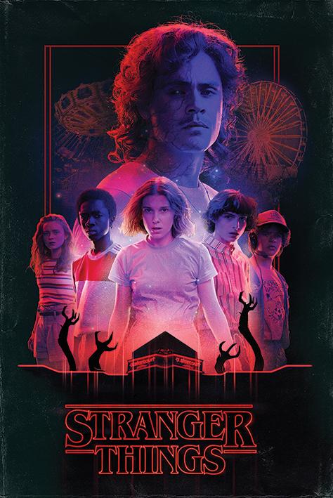 Постер плакат Очень Странные Дела Ужасы/Stranger Things Horror 61x91,5 см
