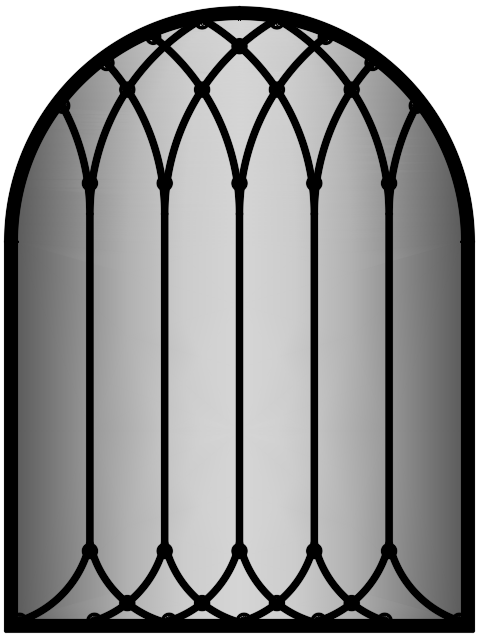 Зеркало настенное 90х120 см Черный (00035)