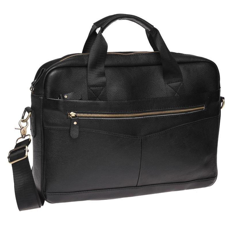 Сумка мужская кожаная Borsa Leather K11118 Black