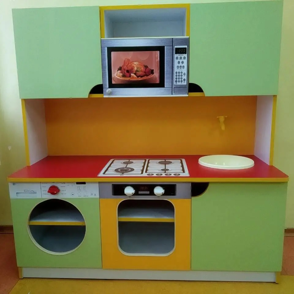 Детская игровая кухня Gap DS-77 Малютка 1200x430x1250 мм (ДСDS77М)