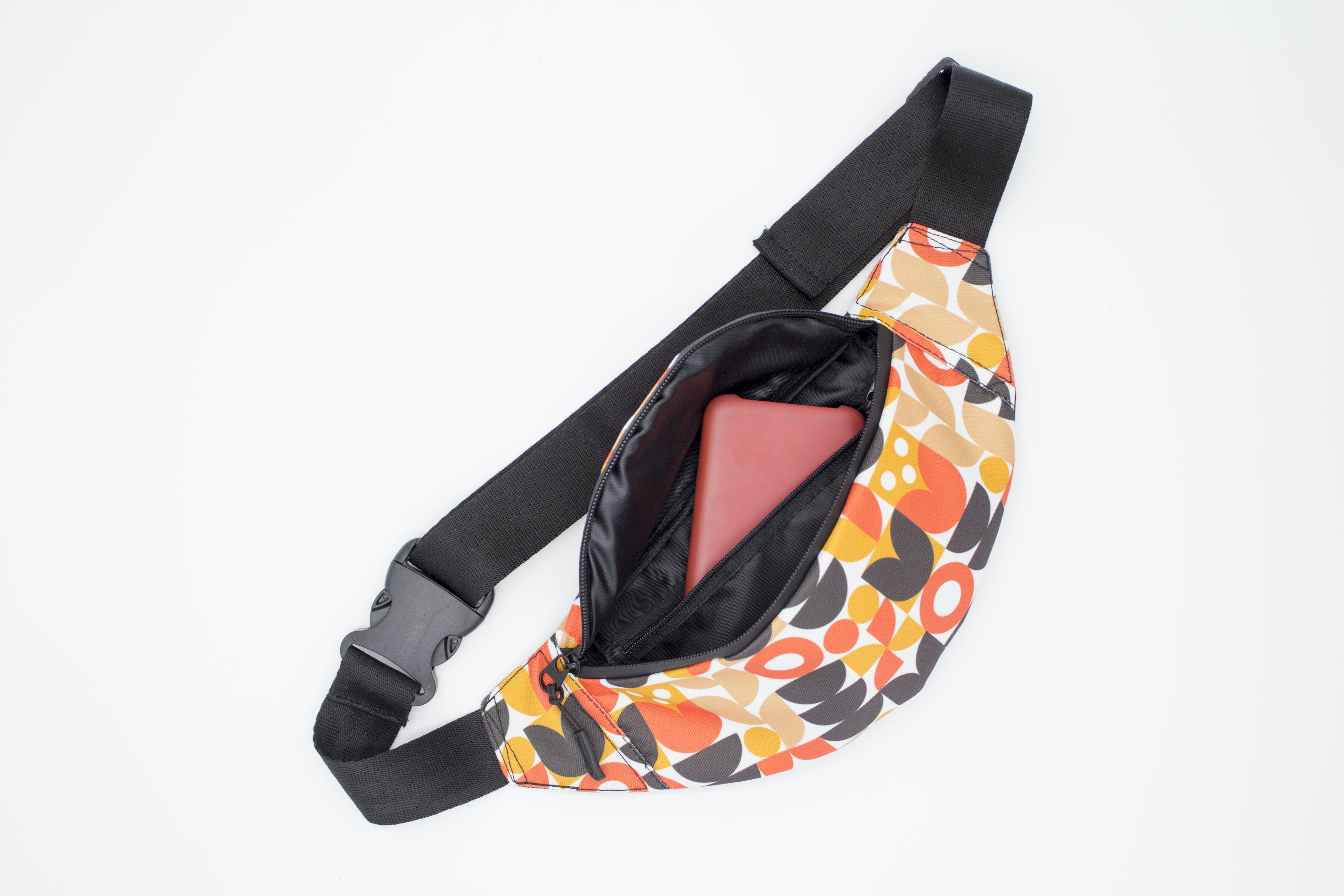 Сумка бананка Квіти Скандинавія (BK-004) - фото 2 Сумка бананка Квіти Скандинавія (BK-004) - фото 2