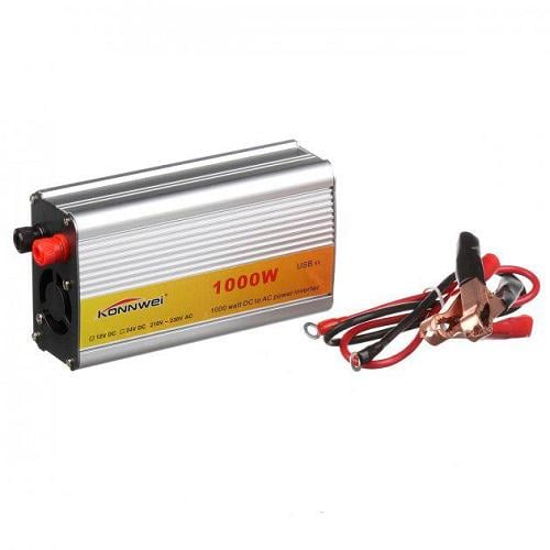 Инвертор автомобильный Konnwei 12V DC 1000W (01145)