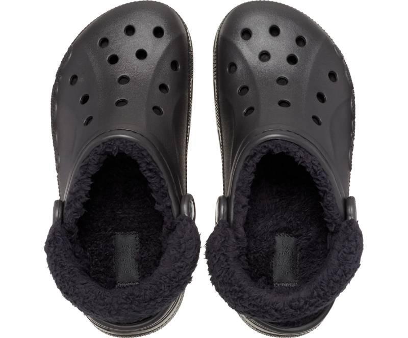 Сабо Crocs Baya Lined Fuzz-Strap Clog M11 р. 44/28,5 см Black (206633) - фото 4