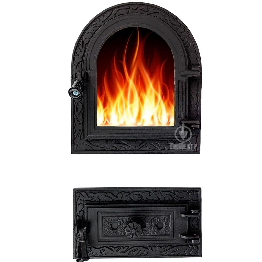 Дверца печная раздельная Iron Fire Linda S 310х360 мм