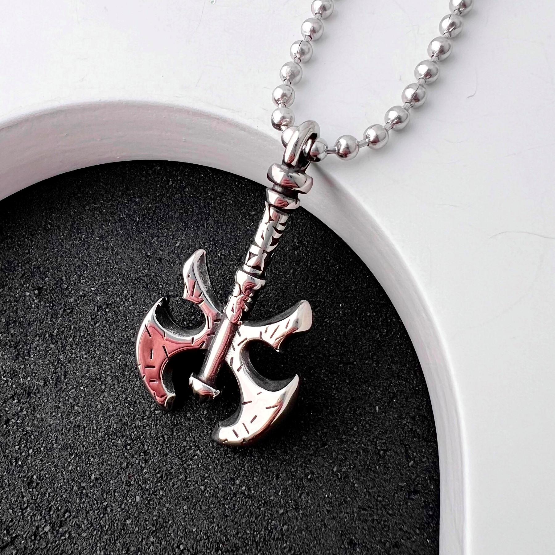 Кулон готический топор из медицинской стали (PS-065)