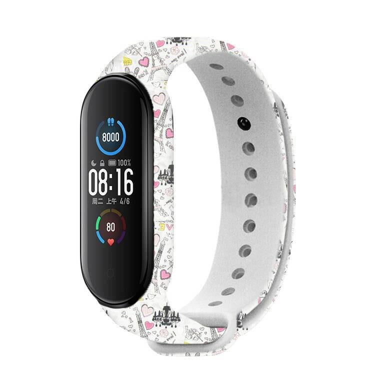 Ремешок MRK Paris для фитнес браслета Xiaomi Mi Band 6/5 силиконовый (55)