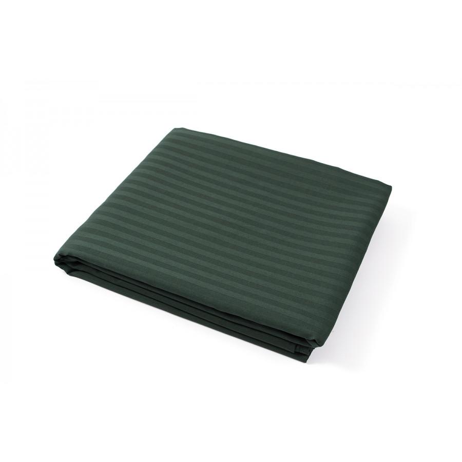 Простынь Lotus Отель Сатин Страйп 1х1 240х260 Изумрудный (svt-2000022258692)