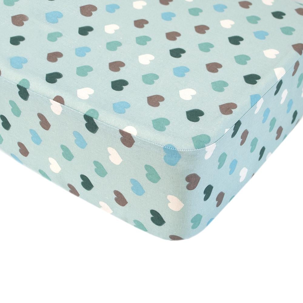 Простыня Iris Home Naro ранфорс на резинке 160х200+25 см Голубой (svt-2000022308069)