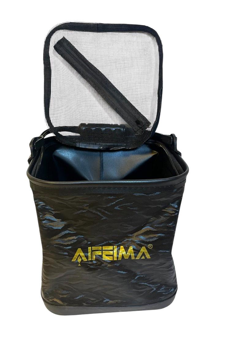 Відро ПВХ Feima ущільнене для підгодовування або живця 24х24х23 см (2207430176) - фото 4