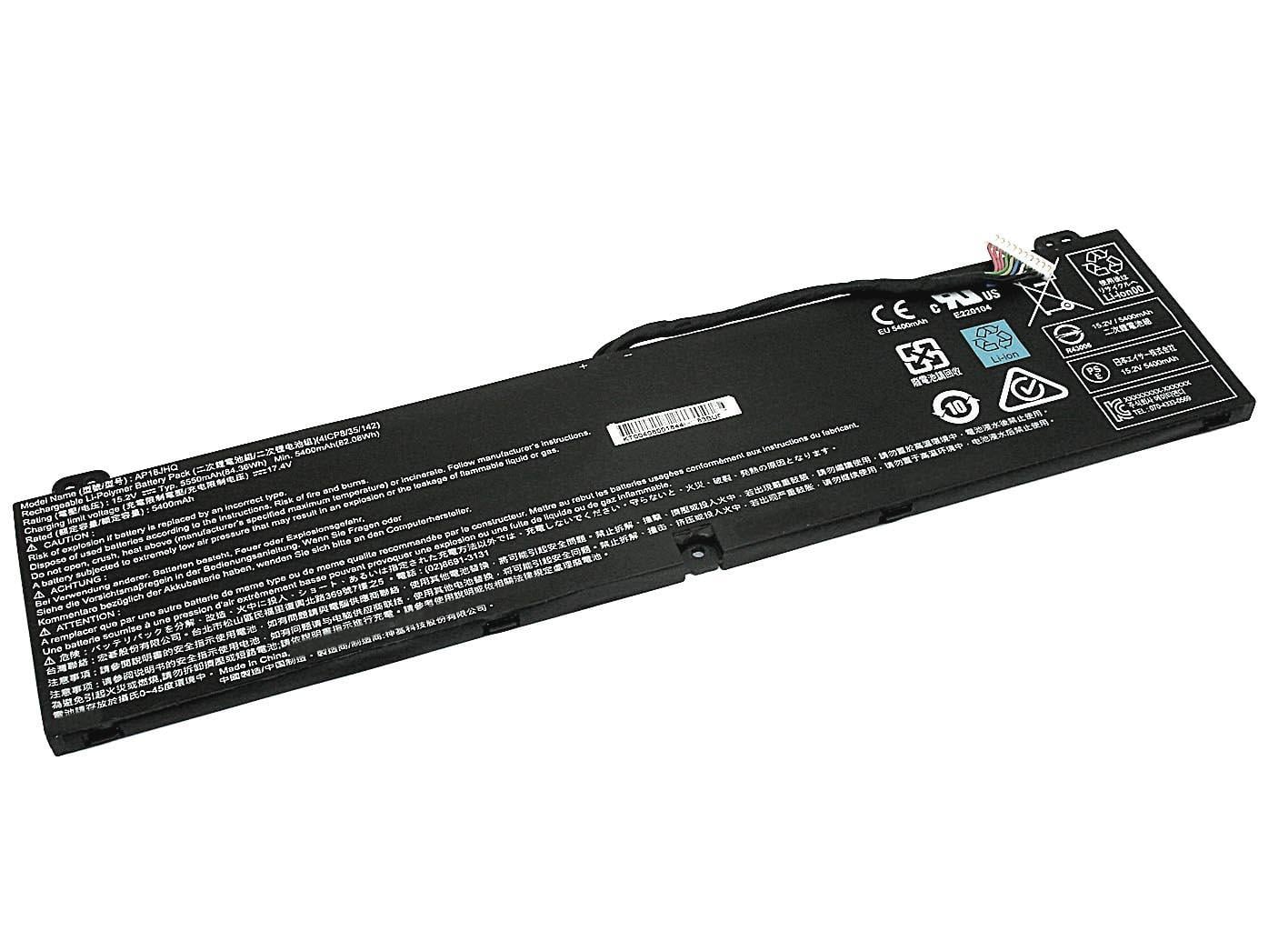 Аккумулятор для ноутбука Acer AP18JHQ Predator Triton 500 15.2V 5550 mAh (074310) Аккумулятор для ноутбука Acer AP18JHQ Predator Triton 500 15.2V 5550 mAh (074310)