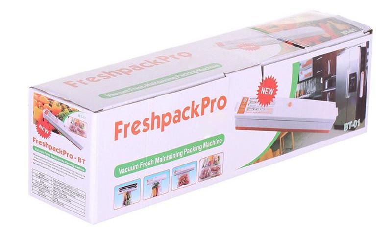 Упаковщик вакуумный бытовой Freshpack Pro 10 пакетов White/Orange (3_00738) - фото 4