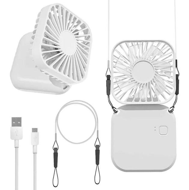 Вентилятор аккумуляторный Hachi Fan Белый (1010930-White) - фото 8