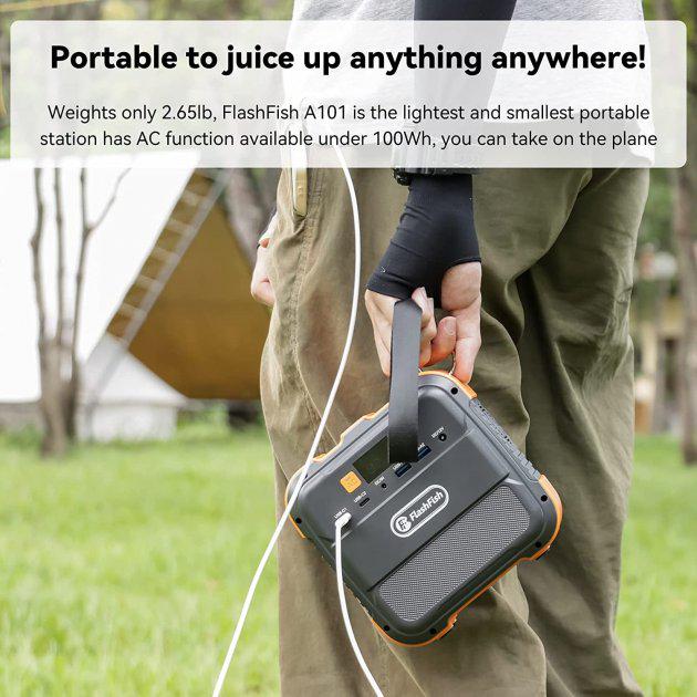 Зарядная станция портативная Flashfish 120 W c USB и розеткой 220 V 96 Wh 26400 mAh (9087288) - фото 7