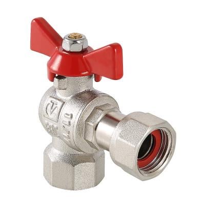 Кран шаровой Valtec угловой с накидной гайкой ВВ 3/4"х3/4" (VT.266.N.0505)