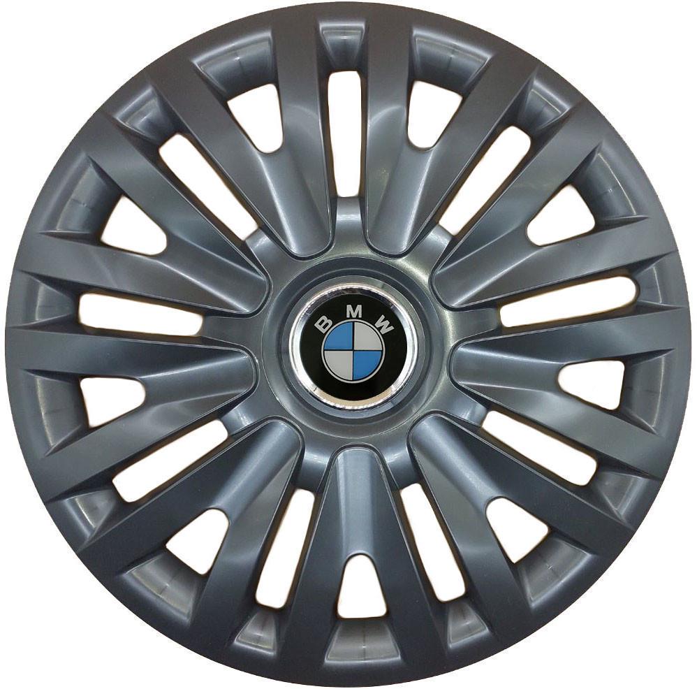 Колпаки с логотипом SJS BMW 412 R16 4 шт. Черный (31005824)
