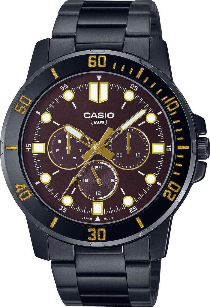 Наручные часы мужские Casio Timeless Collection MTP-VD300B-5E со стальным корпусом Коричневый (3151092499)