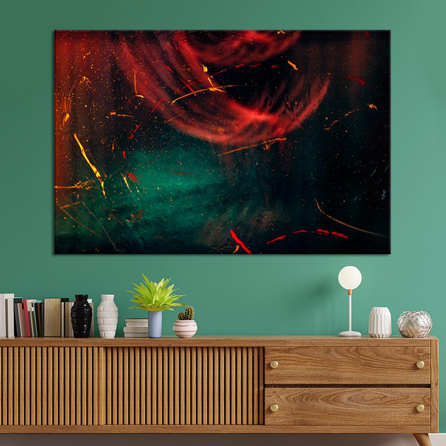 Картина Абстракция Бордовый туман 51x34 см (A938-1)