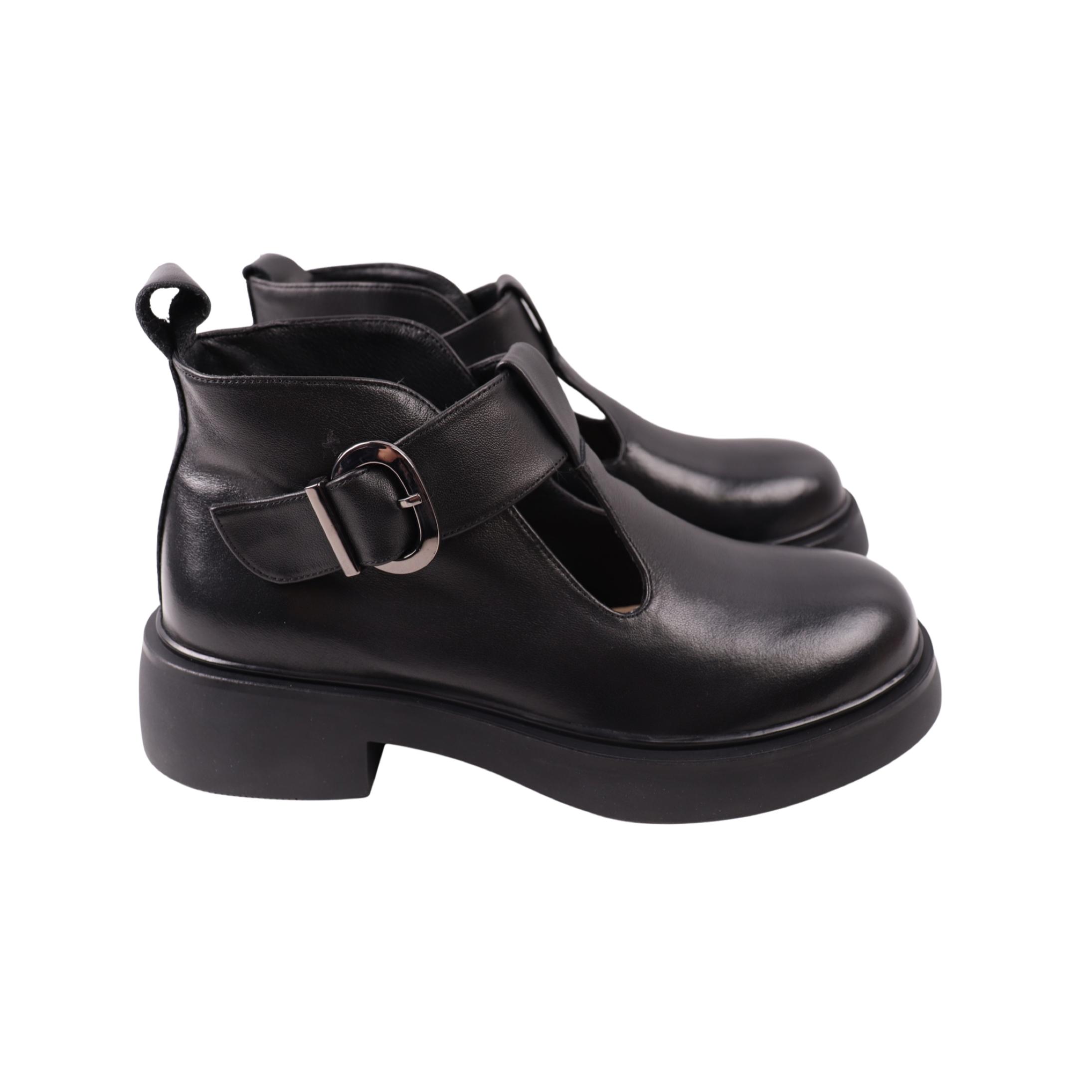 Ботинки женские Melanda натуральная кожа р. 39 Черный (221-23DHC)