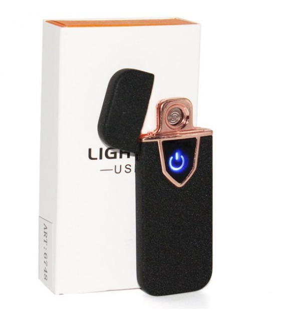 Зажигалка электроимпульсная USB Черный (KG-4333) Зажигалка электроимпульсная USB Черный (KG-4333)