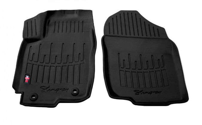 Коврики резиновые Stingray для Toyota RAV 4 XA40 2013-2018 с бортом ТЕП 2 шт. (5022062)