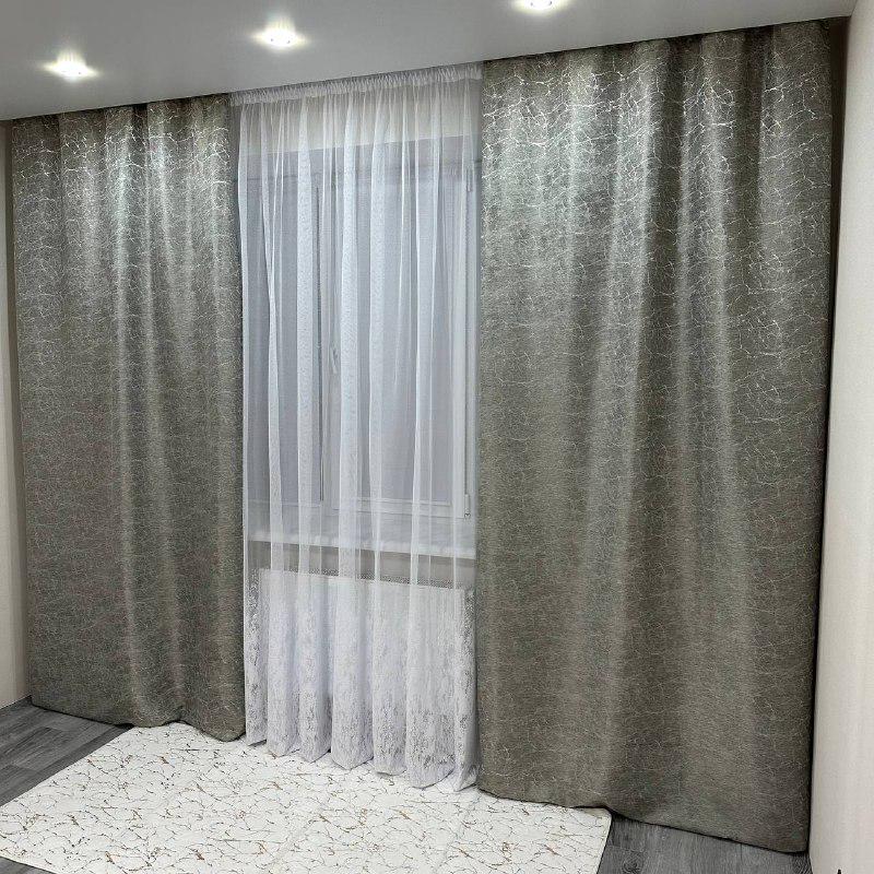 Штори Лорен жаккардові 1,5х2,7 м 2 шт. Сірий - фото 4 Штори Лорен жаккардові 1,5х2,7 м 2 шт. Сірий - фото 4