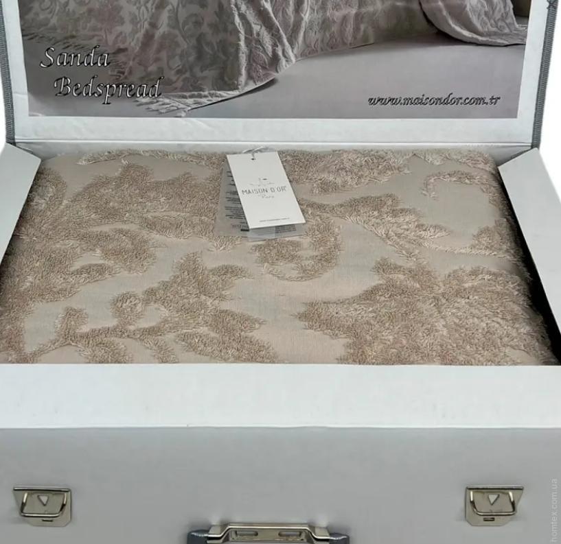Простынь махровая Maison D'or Sanda евро 220х240 см Beige (2000022264847) - фото 2 Простынь махровая Maison D'or Sanda евро 220х240 см Beige (2000022264847) - фото 2