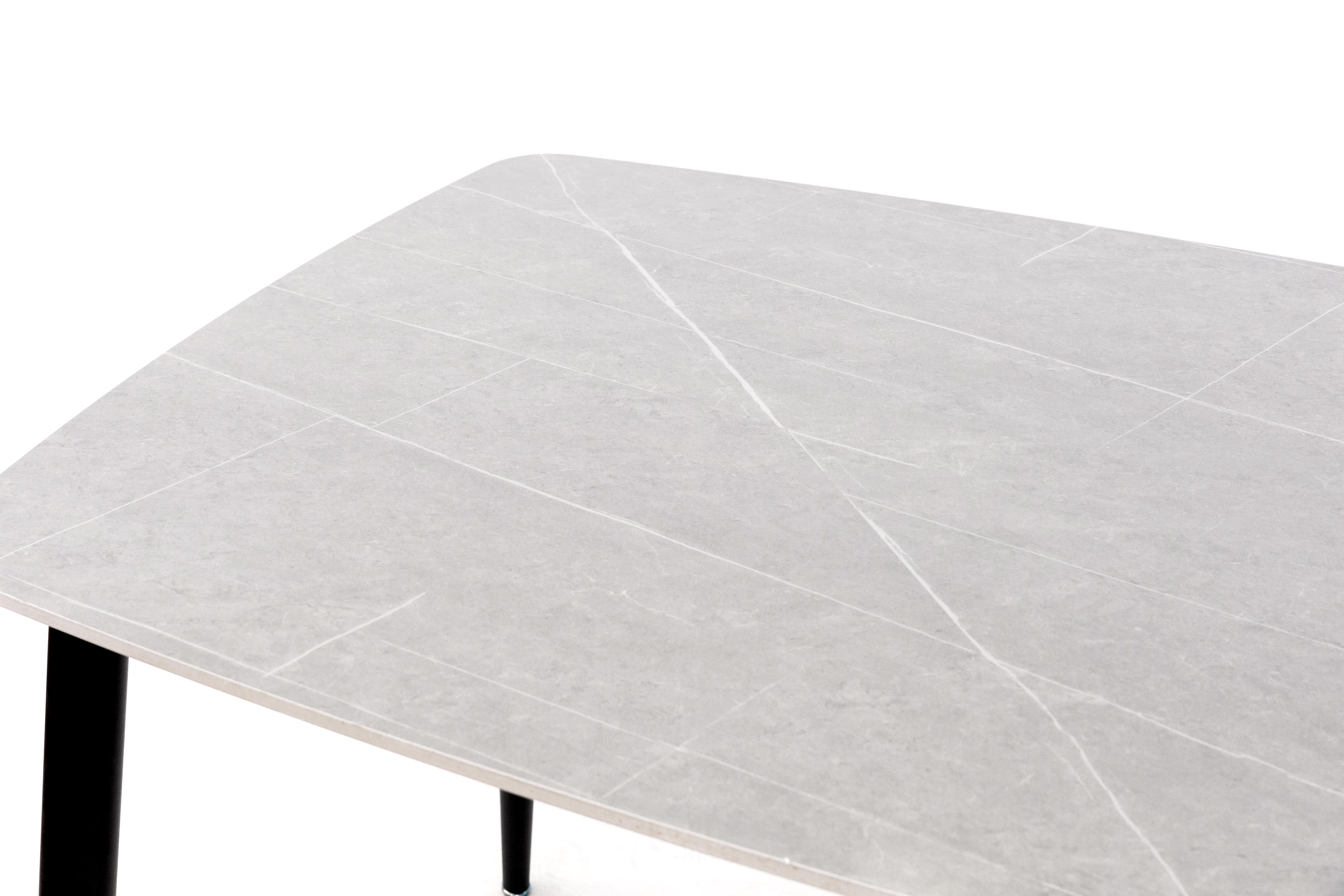 Обеденный стол Грейс Кипарис 1200х800х760 мм Черный/Серый мрамор (GAА0054936) - фото 2