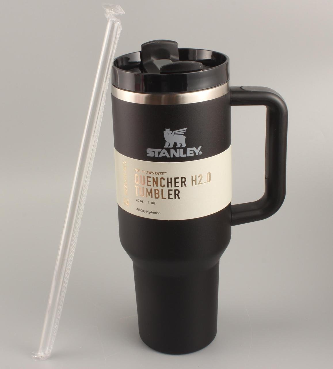 Термочашка Stanley Quencher H2.0 Tumbler з нержавіючої сталі 1,18 л Black (KT6007802)