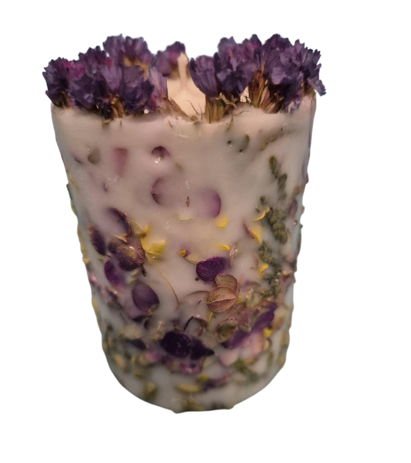 Свечи ботанические ручной работы с цветами 6х8 см 185 г (34179500)