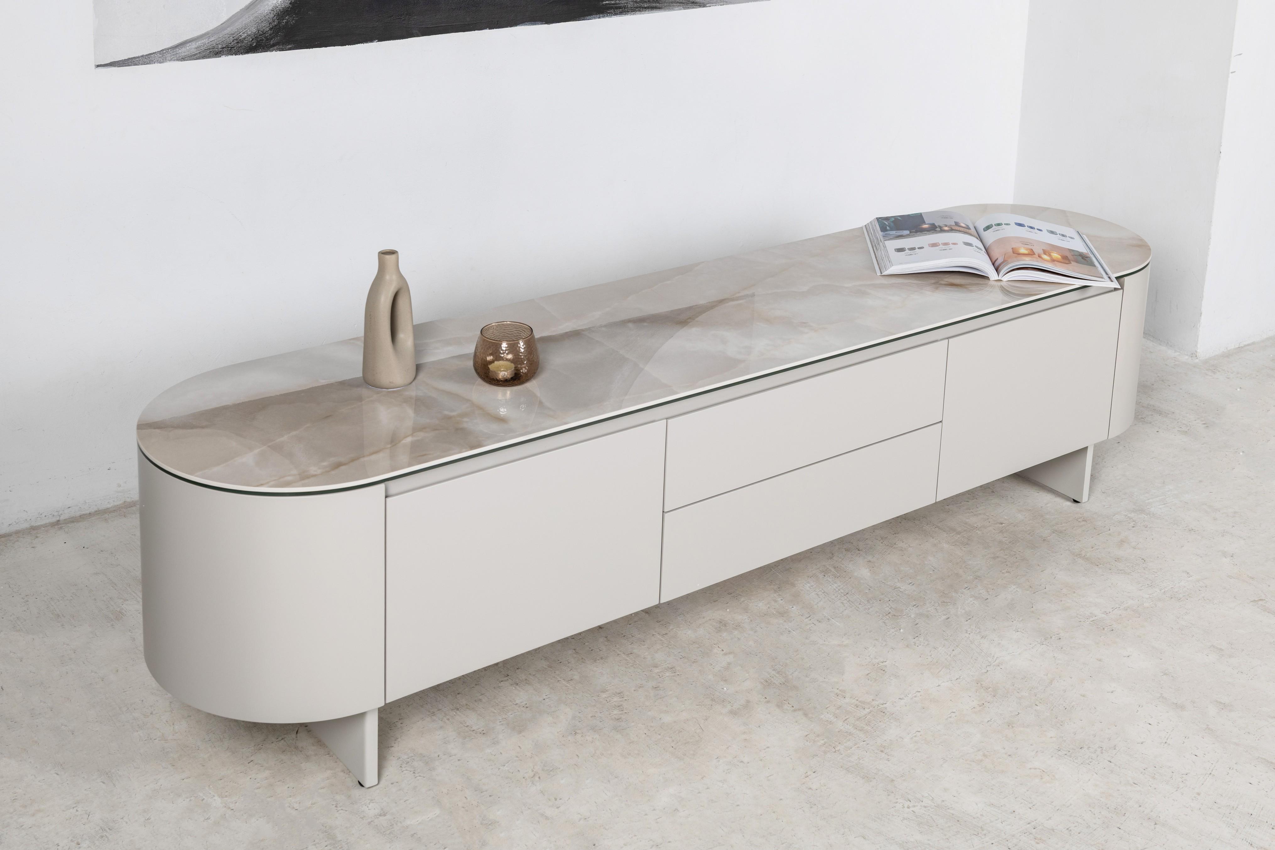 Тумба-ТВ Лунарио 2000х450х470 мм Айвори оникс/Айвори (30982295) - фото 10 Тумба-ТВ Лунарио 2000х450х470 мм Айвори оникс/Айвори (30982295) - фото 10