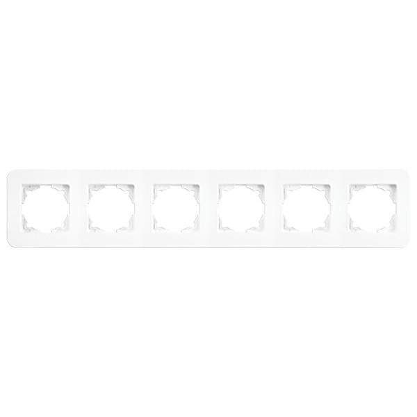 Рамка шестиместная Viko Rollina Белый (00000012895) Рамка шестиместная Viko Rollina Белый (00000012895)
