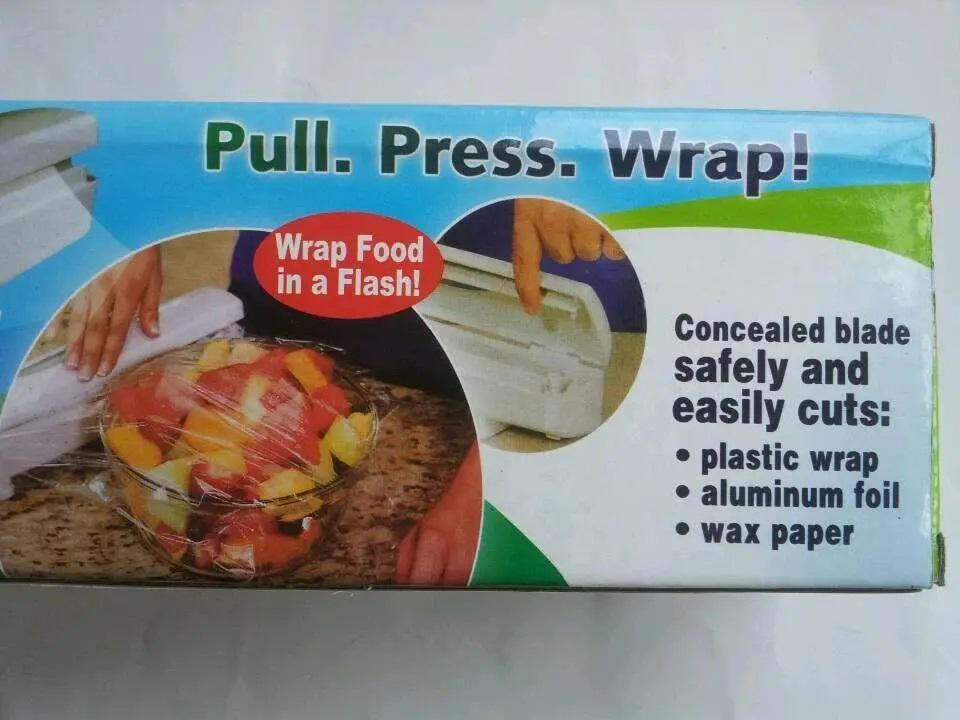 Диспенсер кухонний Wraptastic для зберігання та розрізання харчової плівки/фольги та паперу - фото 8