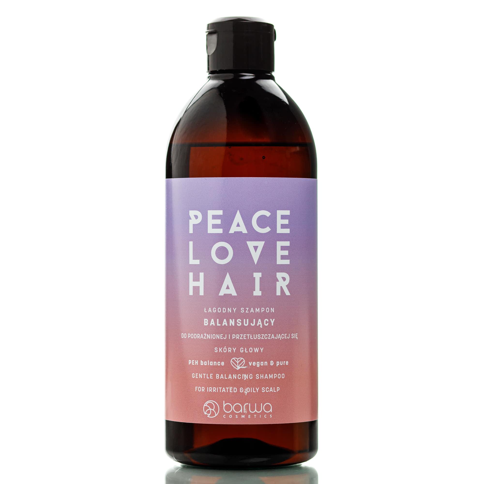 Шампунь для жирной кожи головы балансирующий Barwa Peace Love Hair Balancing Shampoo 480 мл