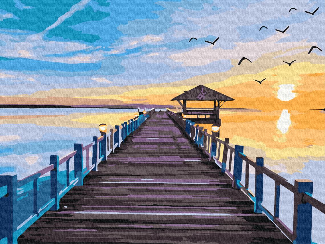 Картина по номерам Brushme Мост на закате 30x40 см (RBS631)