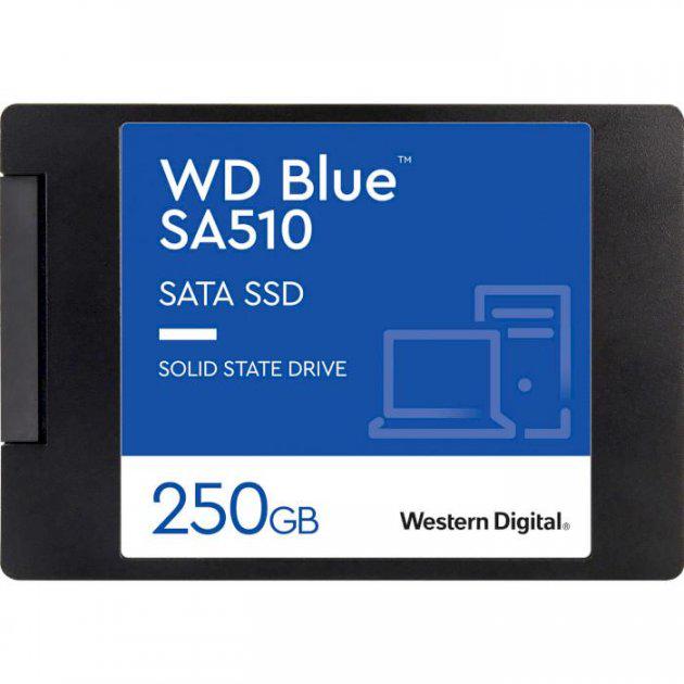 SSD-диск Western Digital Blue WDS250G3B0A SA510 2,5" 250 Гб (559475) - фото 1