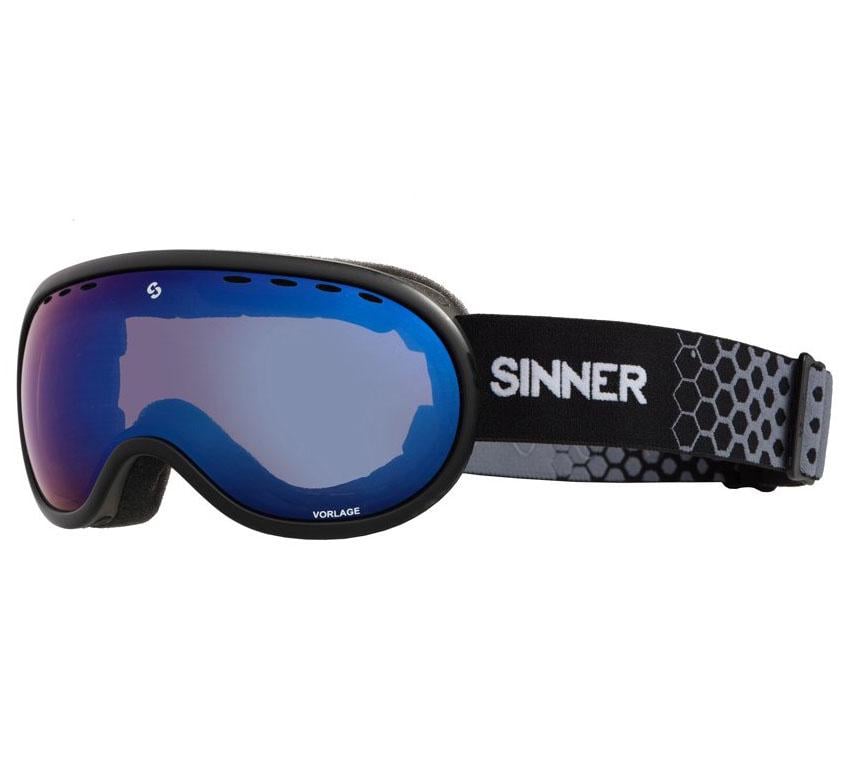 Маска гірськолижна Sinner Vorlage Medium Fit Cat.S3 Matte Black (SIGO-175-10-48)